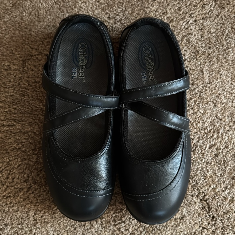 Women’s Black Ortho Feet Mary Jane Shoes size 9 Xtra Wide Shoe